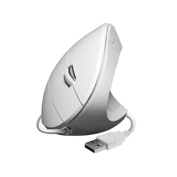 Raton Ergonomico Subblim Glide Vertical Ergo Wired/ Hasta 1600 DPI/ Blanco MOD:SUBMO-EDGVU02