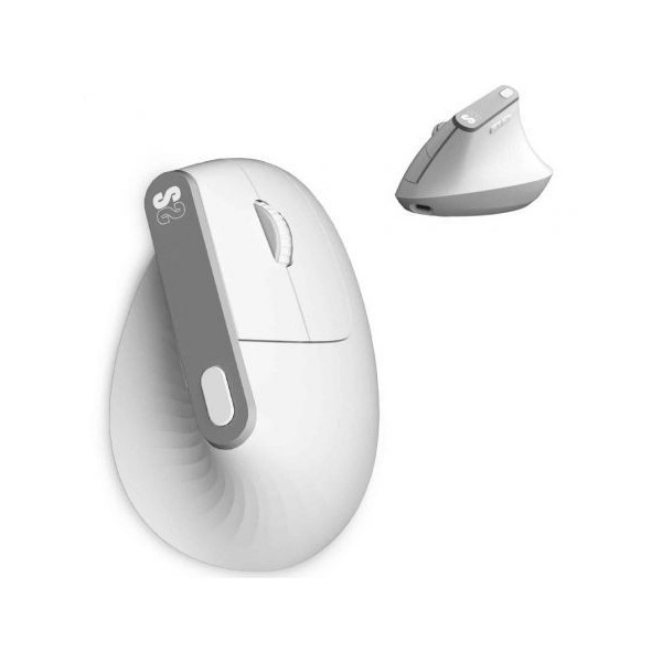 Raton Ergonomico Inalambrico por Bluetooth/ 2.4GHz Subblim Nature Vertical Ergo Dual Battery/ Bateri
