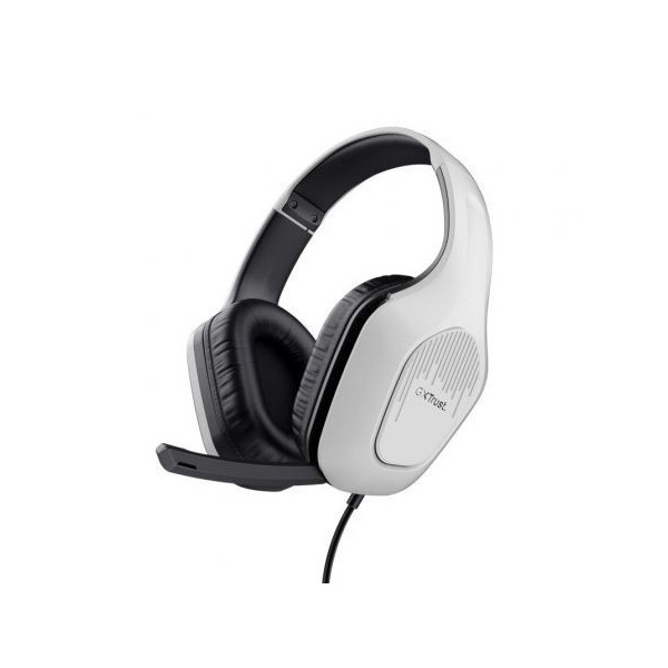 AURICULARES GAMING CON MICROFONO TRUST GAMING GXT 415 ZIROX/JACK 3.5/BLANCOS