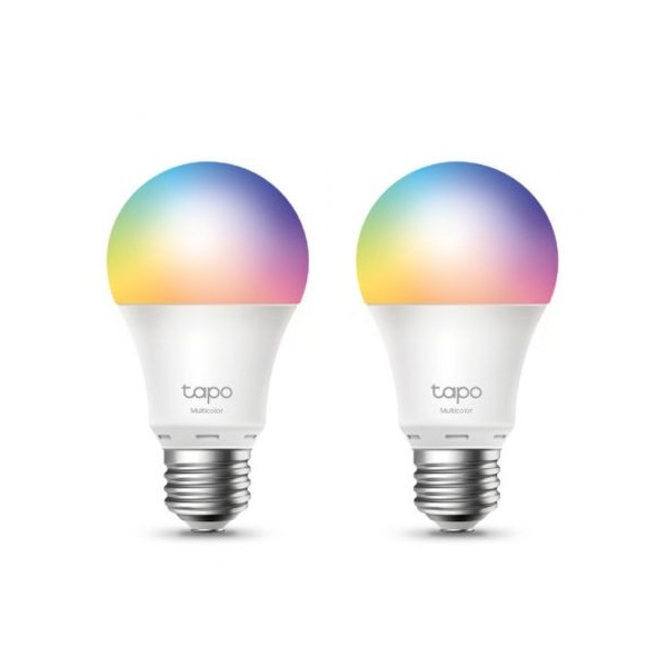 Bombilla Inteligente TP-Link Tapo L530E/ Casquillo E27 / 8.7W/ 806 Lumenes/ 2500 - 6500K/ Pack 2