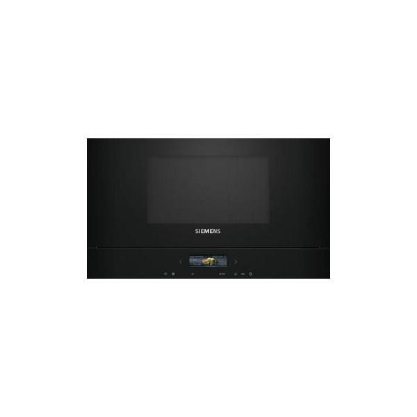 MICROONDAS INTEGRABLE SIEMENS 21 LITROS IQ700 APERTURA LATERAL DERECHA COLOR NEGRO MOD. BF722R1B1
