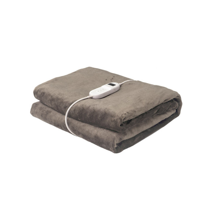 MANTA ELECT.BIENESTAR MARRON 160W 180X130CM 9NIVEL TEMPORIZADOR,DESMONTABLE Y LAVABLE