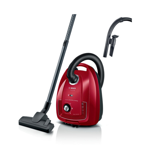 ASPIRADOR BOSCH CON BOLSA SERIE 4 ROJO  MOD:BGB38RD2