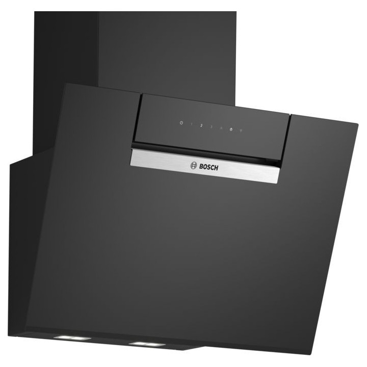 CAMPANA DECORATIVA DE PARED SERIE 4 60CM CRISTAL NEGRO MOD:DWK67FN60