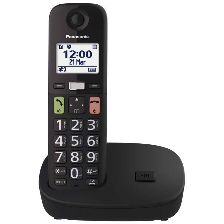 TELEFONO INALAMBRICO PANASONIC CON TECLAS GRANDES- BLOQUEO DE LLAMADAS MOD. KXTGU110EXB