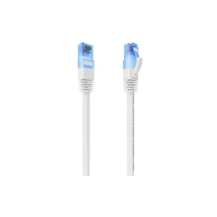 Cable de Red RJ45 UTP Aisens A133-0196 Cat.5e/ 50cm/ Blanco