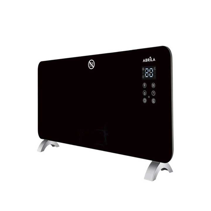 EMISOR TERMICO CRISTAL GABAN 2000W NEGRO CONTROL WIFI 2 POTENCIAS TEMPORIZ. MURAL/PORTAL.38x92x6,68C