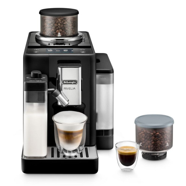CAFETERA SUPERAUTOMATICA DELONGHI EXAM44055B RIVELIA COLOR NEGRO