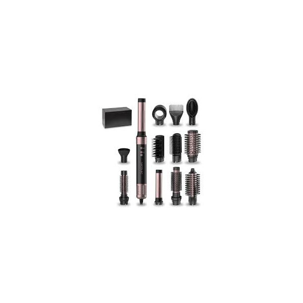 Bamba CeramicCare 12in1 AirGlam Black Moldeador multifuncion 12 en 1 con tecnologia Coanda que molde