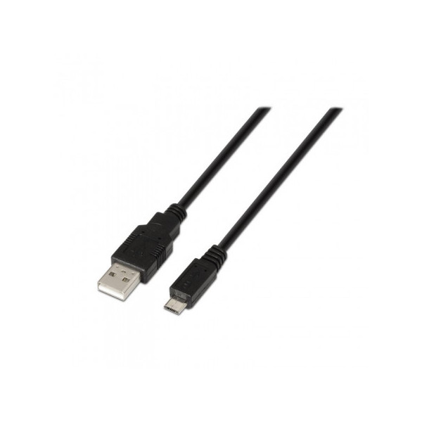 Cable USB Macho - MicroUSB Macho/ 1.2m/ Negro