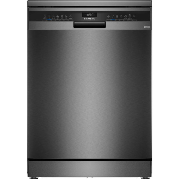 LAVAVAJILLAS SIEMENS 14 SERVICIOS CON 3. BANDEJA HOME CONNECT CLASE B COLOR ACERO NEGRO MOD.SN23EC03