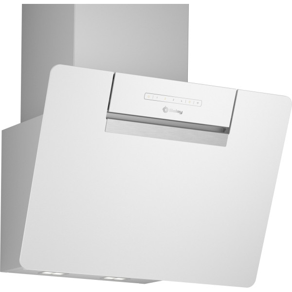 CAMPANA DECORATIVA BALAY INCLINADA CRISTAL BLANCO 768m3 HOME CONNET MOD:3BC567GBH