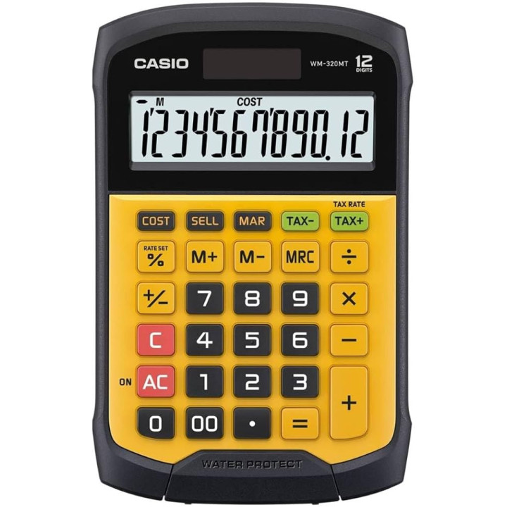 CALCULADORA CASIO RESISTENTE AL AGUA Y ESTANCA AL POLVO