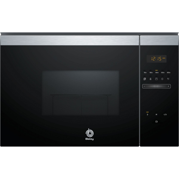 MICROONDAS BALAY INTEGRABLE 20L CRISTAL NEGRO- ACERO INOX MOD:3CG4172X2