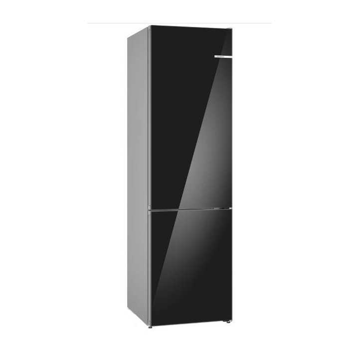 FRIGORIFICO COMBI BOSCH CRISTAL NEGRO 203x60 NO FROST CLASE C MOD. KGN39LBCF