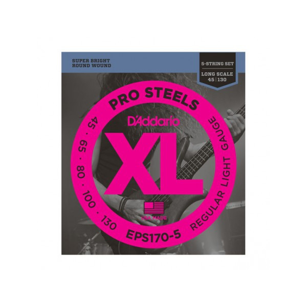 JUEGO CUERDAS BAJO ELECTRICO D'ADDARIO EPS170-5 5 CUERDAS