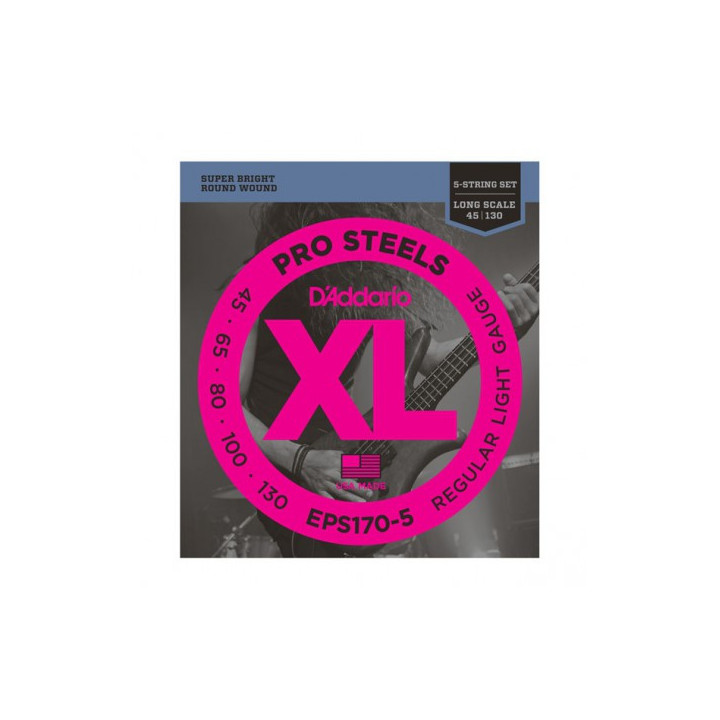 JUEGO CUERDAS BAJO ELECTRICO D'ADDARIO EPS170-5 5 CUERDAS