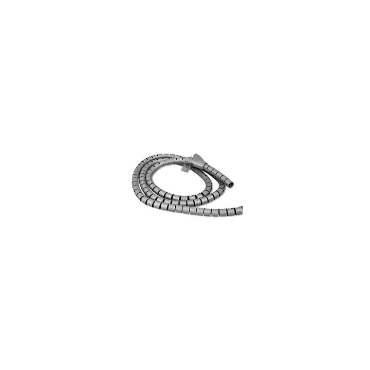 ORGANIZADOR CABLES EN ESPIRAL 25mm COLOR GRIS 2.5 METROS