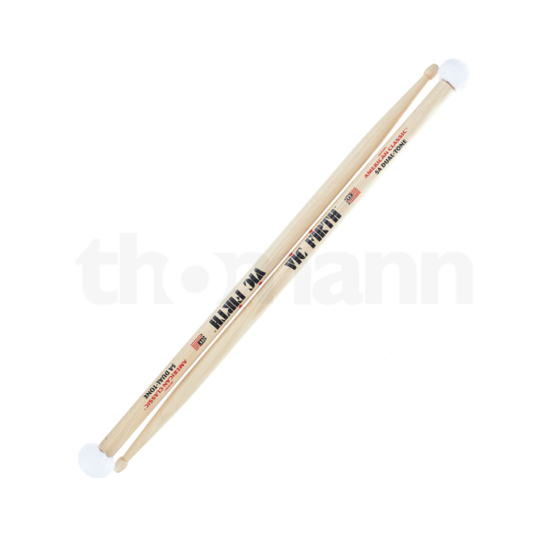 BAQUETAS VIC FIRTH 5ADT MAZA FIELTRO DUAL TONE