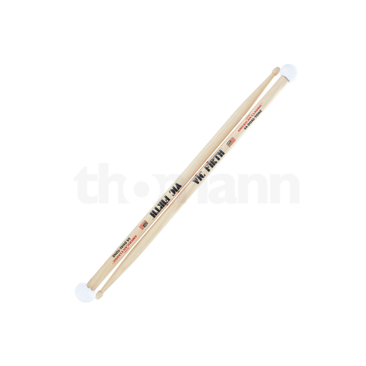 BAQUETAS VIC FIRTH 5ADT MAZA FIELTRO DUAL TONE