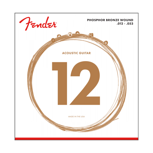 CUERDA GUITARRA ACUSTICA FENDER 012