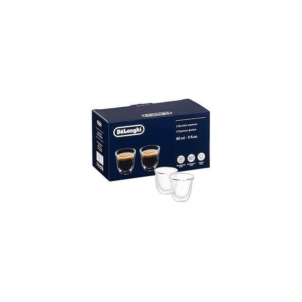 VASOS DE EXPRESSO DE DOBLE PARED 90ML PACK DE DOS MOD:DLSC310