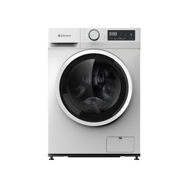LAVADORA JOHNSON 8KG  1400RPM CLASE A INVERTER DISPLAY COLOR  BLANCA MOD. EBRO80