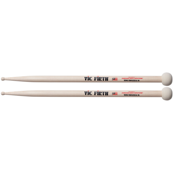 BAQUETAS VIC FIRTH SD6 AMERICAN CUSTOM SWIZZLE B