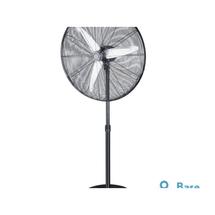 VENTILADOR DE PIE ABRILA  ALARCON 120W NEGRO 3 VEL 3ASPAS ALUMINIO PLATA MOD:213241009