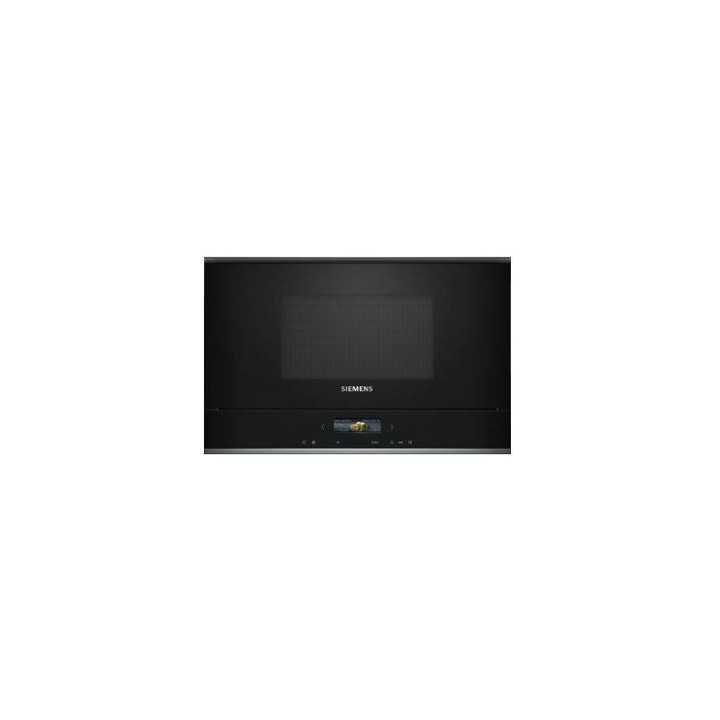 MICROONDAS INTEGRABLE SIEMENS 21 LITROS IQ700 APERTURA LATERAL IZQUIERDA COLOR NEGRO MOD. BF722L1B1