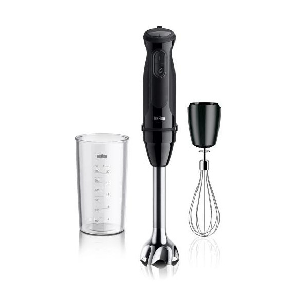 BATIDORA DE BRAZO BRAUN 1000W MQ50051MBK 21 VELOCIDADES 3 ACCESORIOS MOD:MQ50051MBK