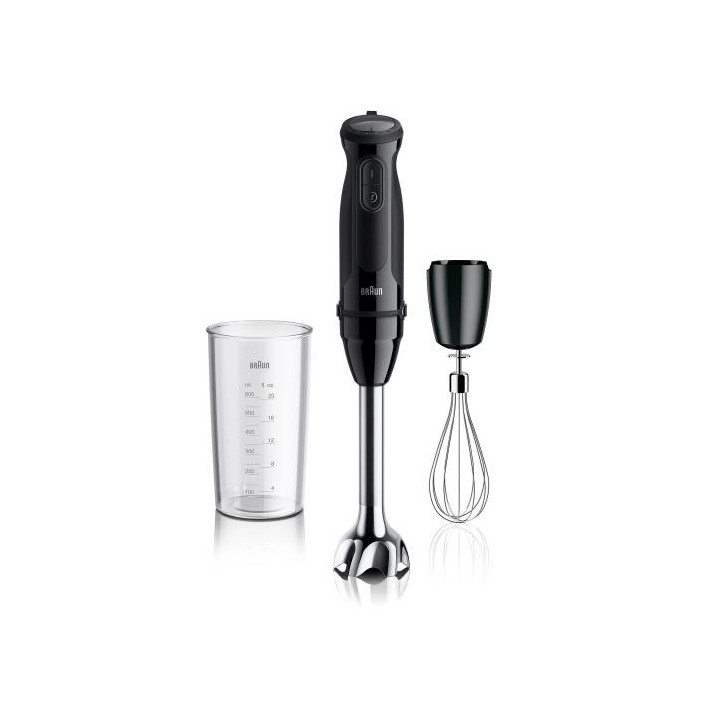 BATIDORA DE BRAZO BRAUN 1000W MQ50051MBK 21 VELOCIDADES 3 ACCESORIOS MOD:MQ50051MBK