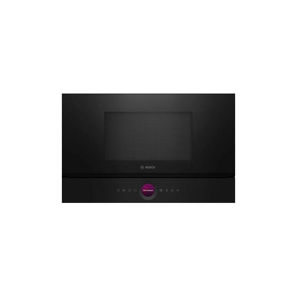 MICROONDAS INTEGRABLE BOSCH 21 LITROS CON GRILL SIN PLATO SERIE 8 APERTURA IZQUIERDA INCLUYE PLATA D