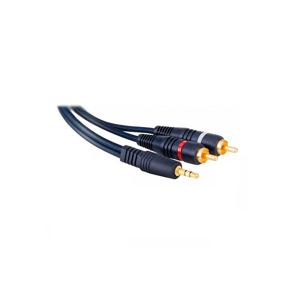 CONEXION AUDIO JACK 3.5 ST/M  A 2 RCA/M 10 METROS