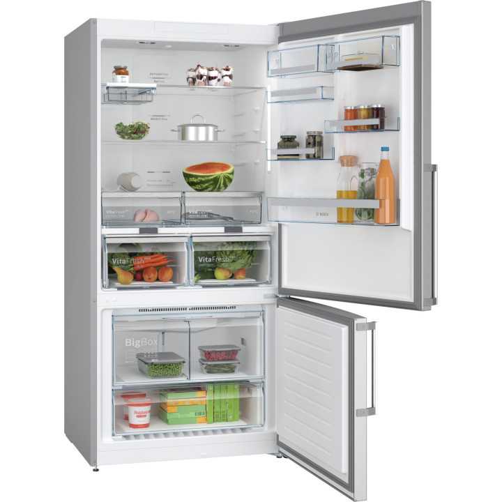 FRIGORIFICO COMBI BOSCH 186x86 NO FROST INOX CLASE D MOD. KGN86AIDR