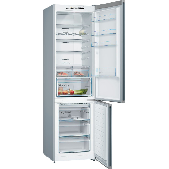 FRIGORIFICO COMBI BOSCH 203x60 NO FROST CLASE E INOX MOD. KGN39VIEA