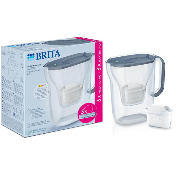 JARRA BRITA STYLE ESSENTIALAZUL 2.4 LITROS 3 FILTROS MXPRO