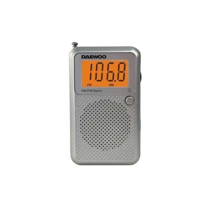RADIO DAEWOO PORTATIL PLATEADA MOD:DW1115