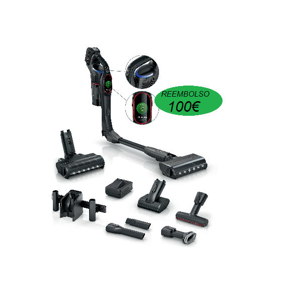 ASPIRADOR ESCOBA  BOSCH UNLIMITED 10 PROPOWER NEGRO AUTONOMIA 100 MIN. MOD:BCS1051POW