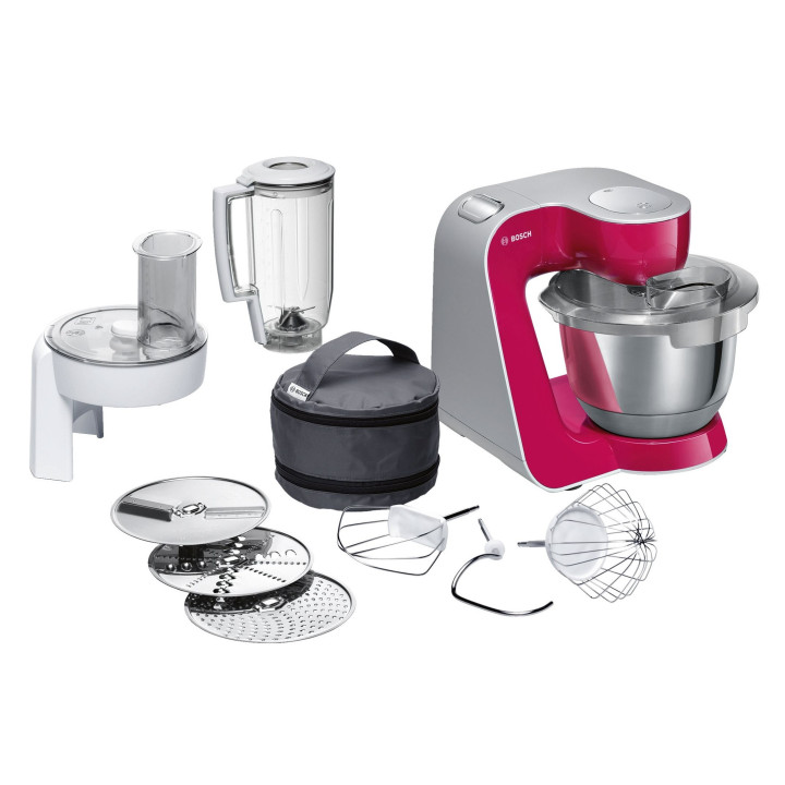 ROBOT DE COCINA BOSCH 1000W 7 POSICIONES   TURBO COLOR ROJA MOD. BCH65RT25