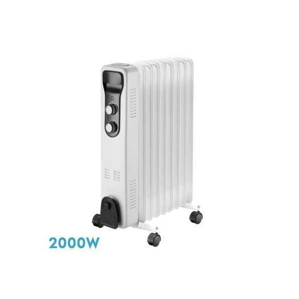 RADIADOR ACEITE BRASILIA 2000W 9 ELEMENTOS 3 POTENCIAS ANTIVUELCO MOD:231232001