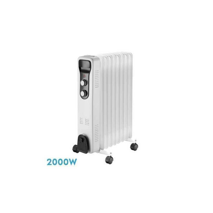 RADIADOR ACEITE BRASILIA 2000W 9 ELEMENTOS 3 POTENCIAS ANTIVUELCO MOD:231232001