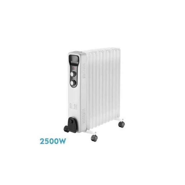 RADIADOR ACEITE BRASILIA 2500W 11ELEMENTOS 3 POTENCIAS ANTIVUELCO MOD:231232501