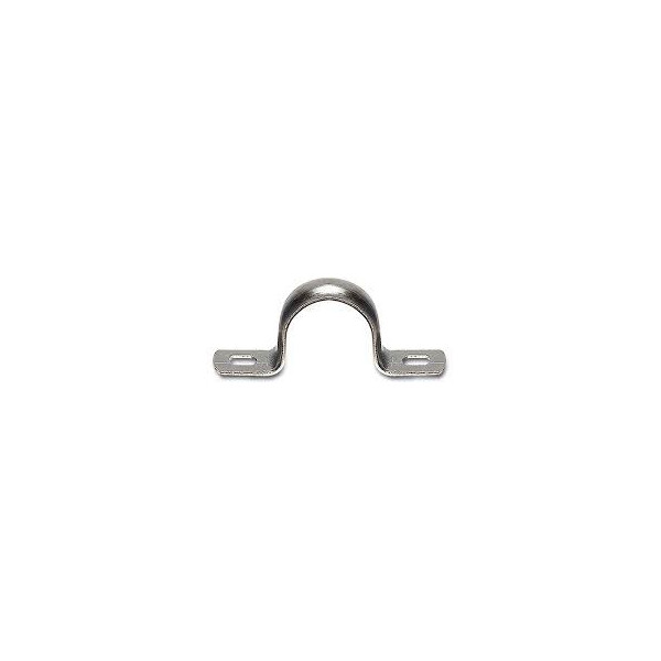 Grapa metalica doble pata diametro 22mm