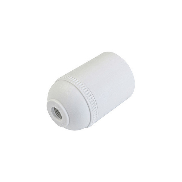 PORTALAMPARAS E27 BLANCO LISO