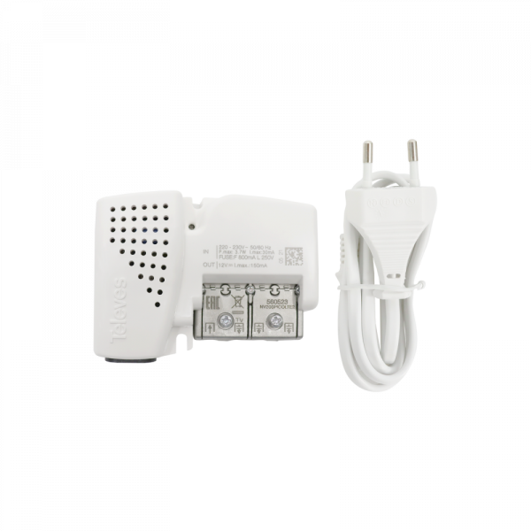 Amplificador de vivienda PicoKom 1e/(2s TV) ''EasyF'': 47 694MHz G 10/16dB Vs 98/101dB?V   salida TV