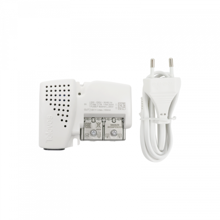 Amplificador de vivienda PicoKom 1e/(2s TV) ''EasyF'': 47 694MHz G 10/16dB Vs 98/101dB?V   salida TV