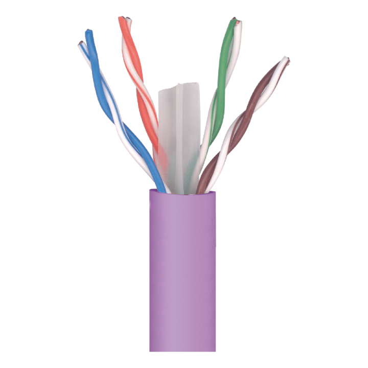 Cable de Datos DK6000A U/UTP Cat 6A Cca Cu 23AWG LSFH O 7,3mm violeta