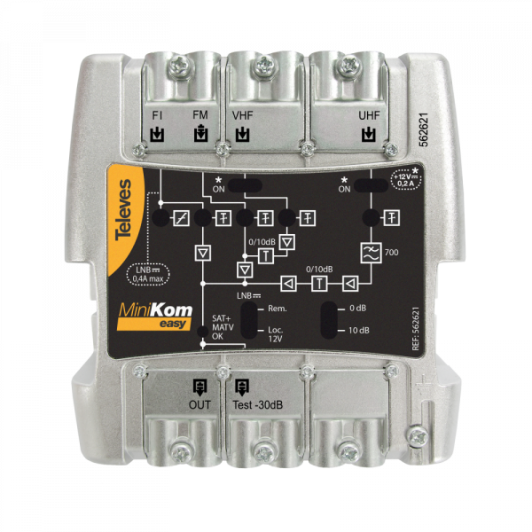 AMPLIFICADOR MINIKOM MATV FI 4e/1s EASYF