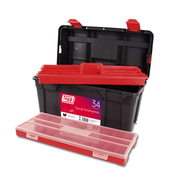 CAJA HERRAMIENTAS PLASTICO N. 34